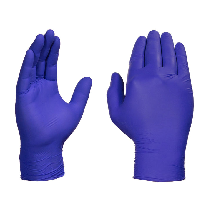 1st Choice 3 mil Indigo Nitrile Disposable Exam Gloves - Pallet of 70 Cases - 1EIN