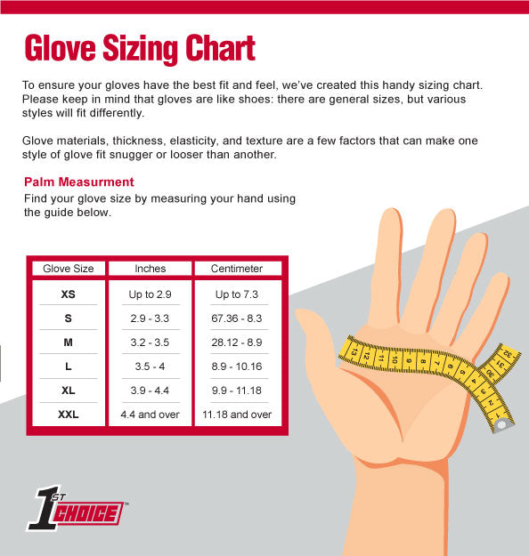 1st Choice 6 mil Black Nitrile Disposable Industrial Gloves - 1PBN