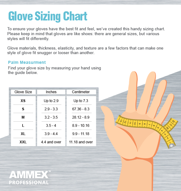 AMMEX Professional 3 mil Indigo Nitrile Disposable Exam Gloves - AINPF