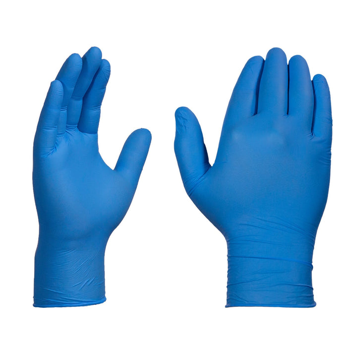 X3 3 mil Blue Nitrile Disposable Industrial Gloves - X3